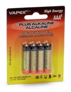VAPEX PLUS ALKALINE BATTERIES AAA (4U) 2