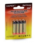 VAPEX PLUS ALKALINE BATTERIES AAA (4U)