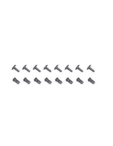 INFINITY PLASTIC RIVET (8 sets/Black)