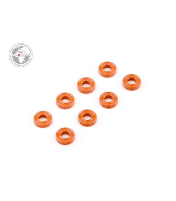 INFINITY SHOCK O-RING (Orange/8pcs)