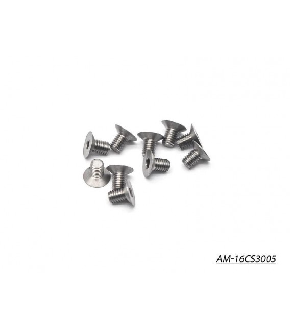 TITANIUM SCREW ALLEN COUNTERS.M3x5 110º