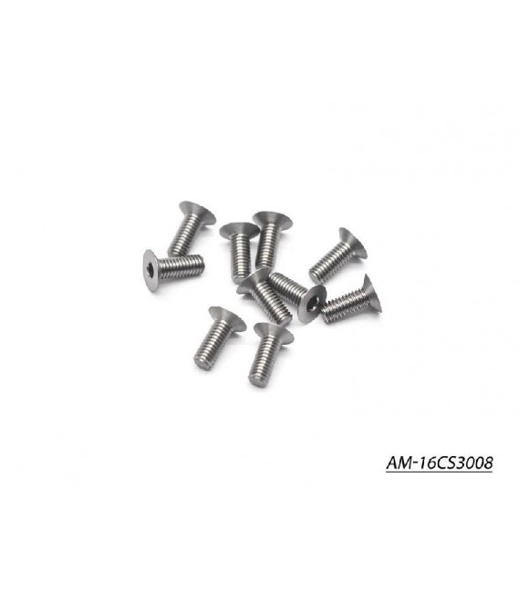 TITANIUM SCREW ALLEN COUNTERS.M3x8 110º