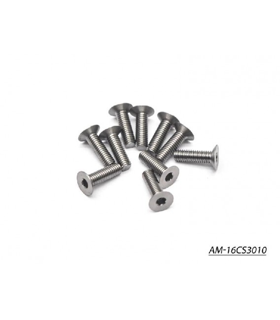 TITANIUM SCREW ALLEN COUNTERS.M3x10 110º