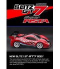 BLITZ GT7 (1.0mm) 1:8 GT BODY WITH WING