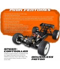 SERPENT SRX8 TRUGGY-E RTR 1/8 4WD ORANGE