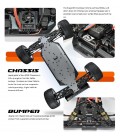 SERPENT SRX8 TRUGGY-E RTR 1/8 4WD RED