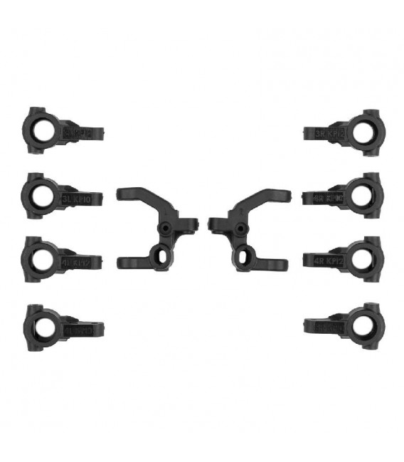 RC10B7.1 CASTER/STEERINGBLOCK SET