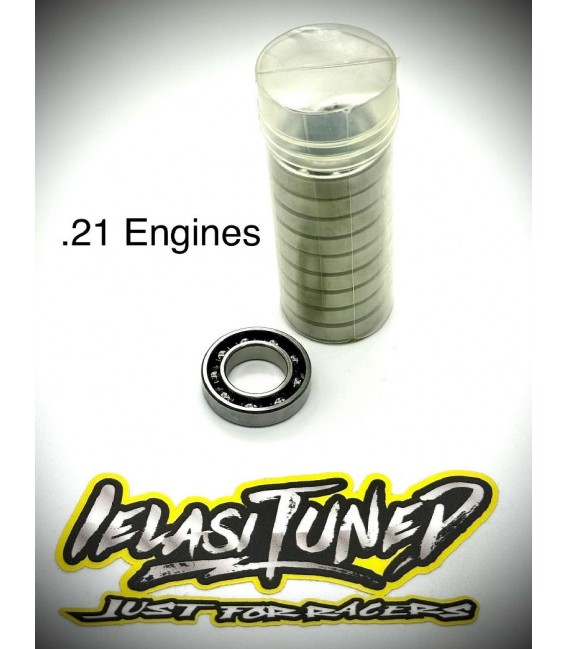 SET 10pcs BALL BEARING REAR .21 STEEL