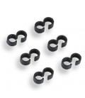 FASTRAX BLACK FUEL TUBE CLIPS (6U)
