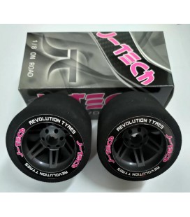 J-TECH TYRES 1/8 REAR GOLD 35SH J-TECH TYRES 1/8 REAR GOLD 35SH